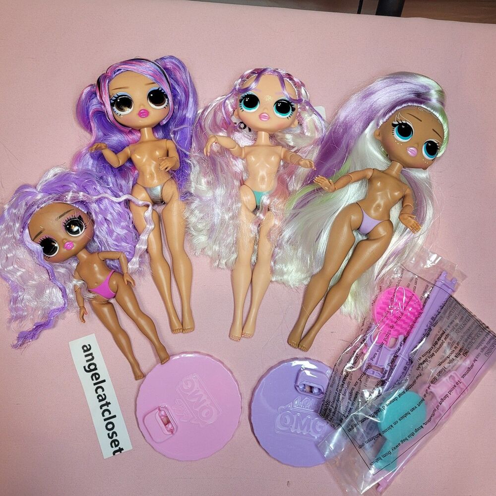 LOL Surprise OMG Dolls Lot of 4 Barbie MGA Ace New Stands Barbie Toys Tweens Y2K